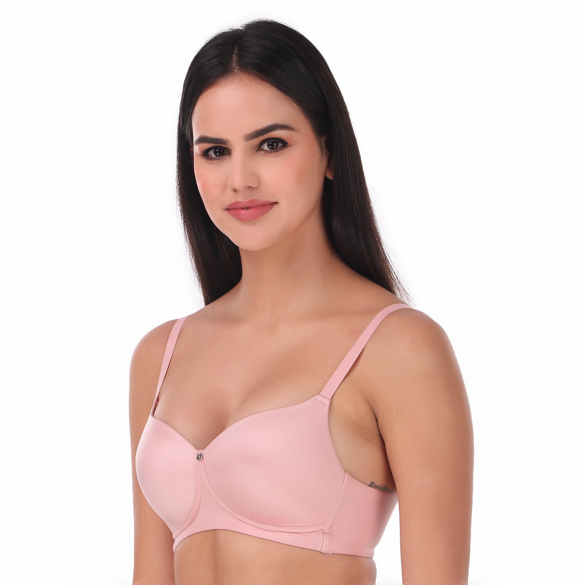 harmtty Lady Bra Padded Sexy Soft Intimate Solid Color Support