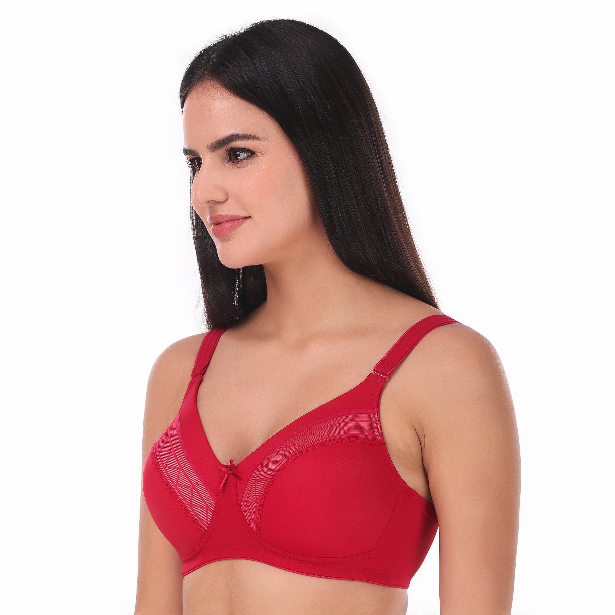 Buy Peach Padded Non-Wired T-Shirt Bra Online India, Best Prices