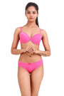 AXTZH-XBRA031 Pink Light push up bra & bikini cut panty set