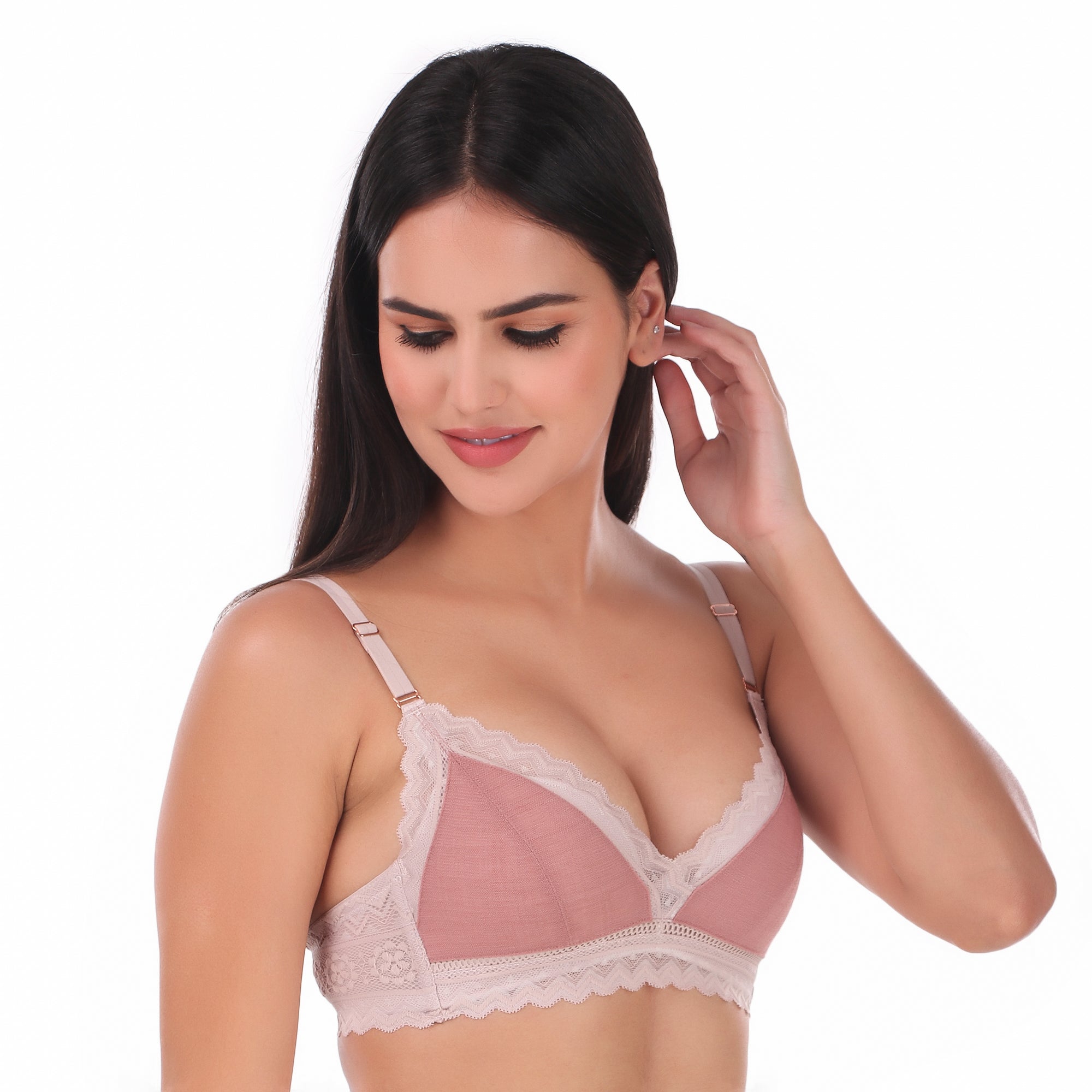 AXTZH-XBRADK1705  Soft Cup Non wired lace bra
