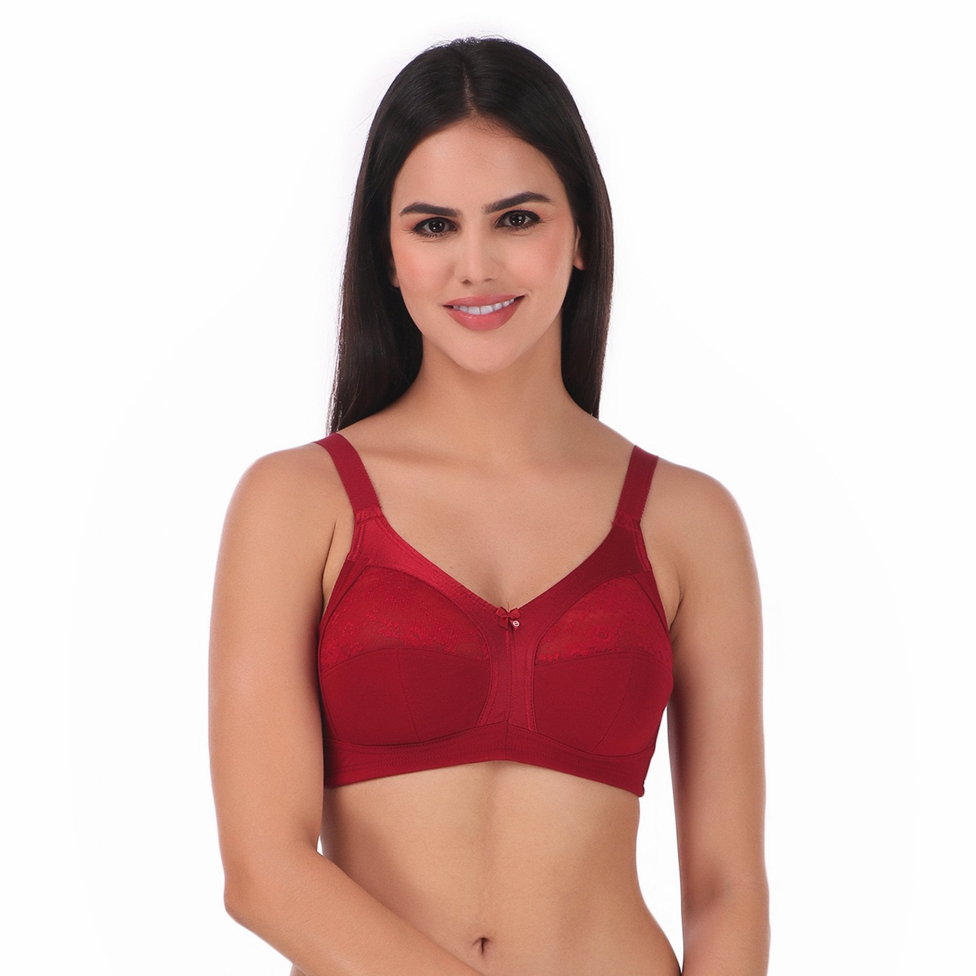 Enamor A014 Full Support Cotton Bra - M-Frame High Coverage Non