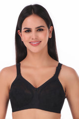 TRIUMPH-20I319 Black Doreen Wireless Non-Padded Full Coverage Support Big-Cup Classics Bra