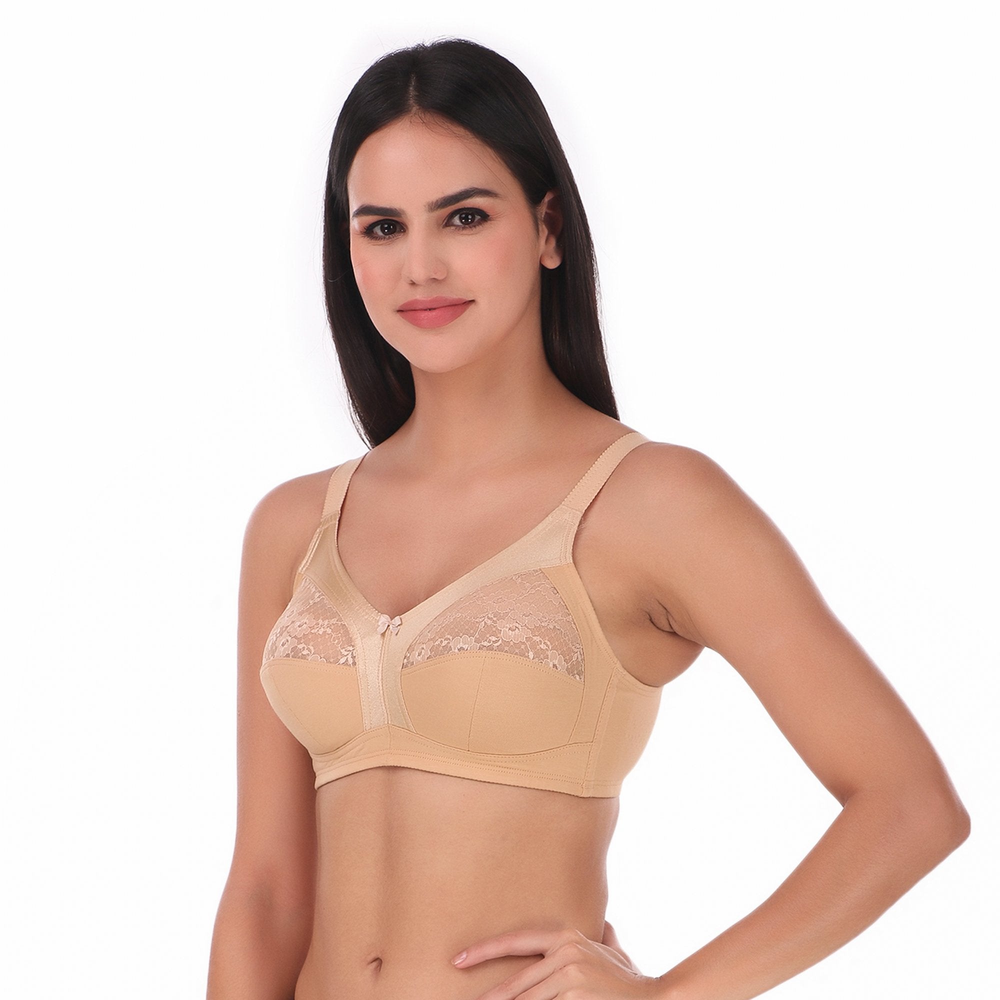 Enamor A014 Full Support Cotton Bra - M-Frame High Coverage Non-Padded  Wirefree - Blue 38DD in Jabalpur at best price by She Collections - Justdial
