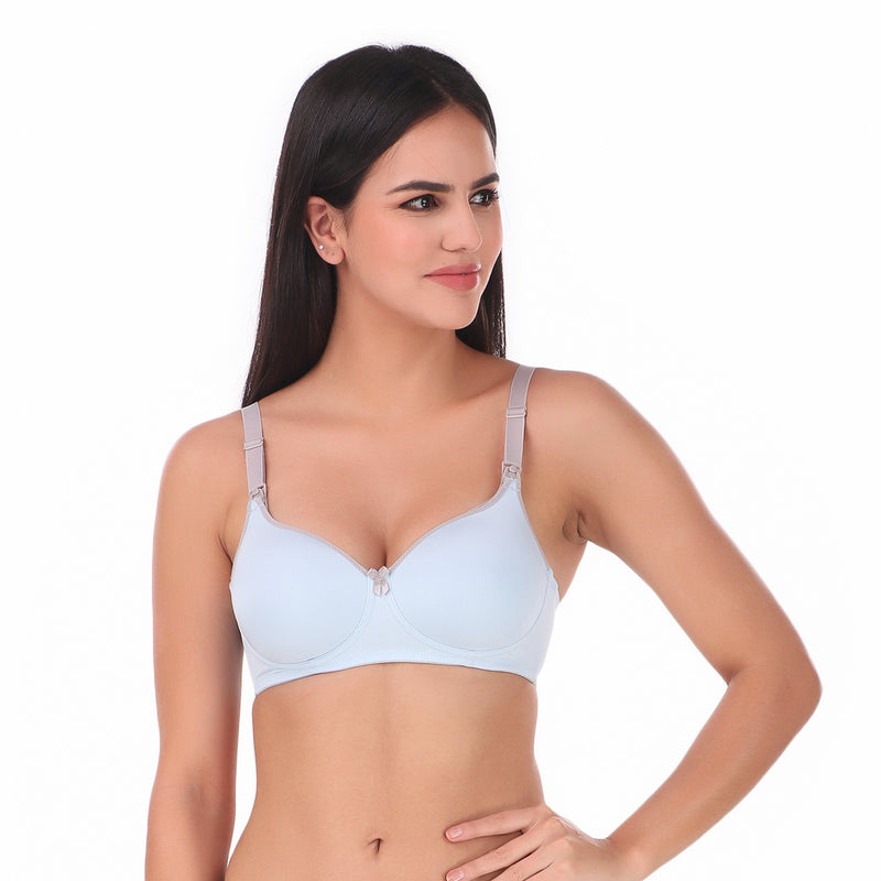 TRIUMPH-110I498 Wireless Full Coverage Comfortable Thin Padded Maternity Nursing Bra -B5