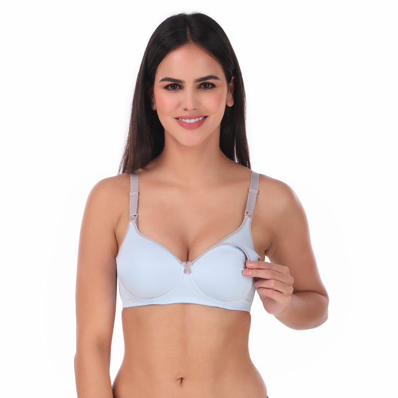 TRIUMPH-110I498 Wireless Full Coverage Comfortable Thin Padded Maternity Nursing Bra -B5