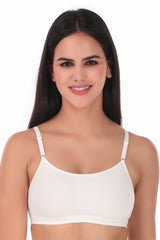 TRIUMPH-300I357 Beginner Bra Everyday Wireless Non Padded Full Coverage Support Cotton Bra