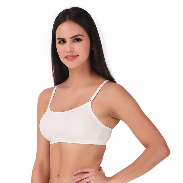 TRIUMPH-300I357 Beginner Bra Everyday Wireless Non Padded Full Coverage Support Cotton Bra
