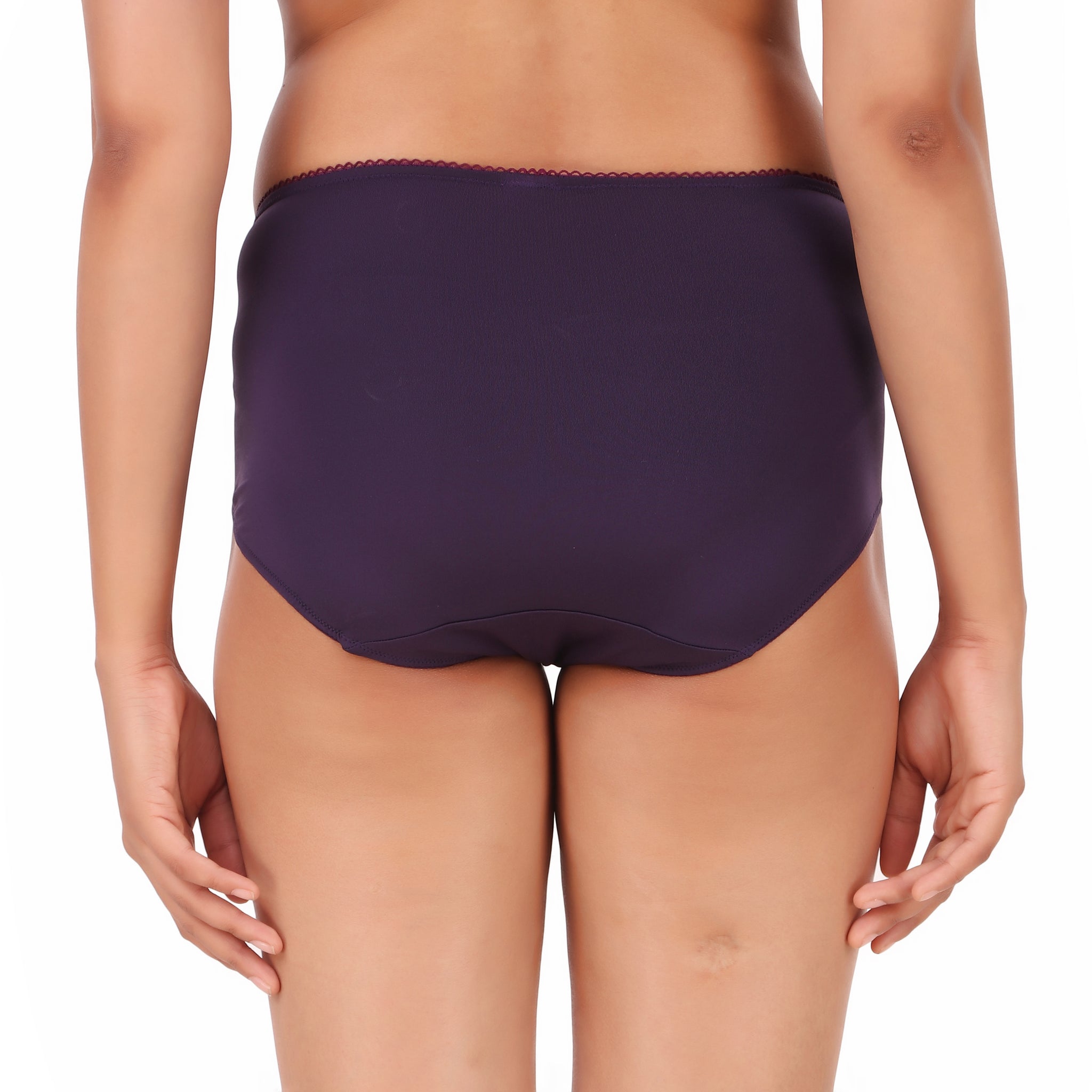 Buy Enamor P116 Lace Women Hipster Purple Panty Online at Best