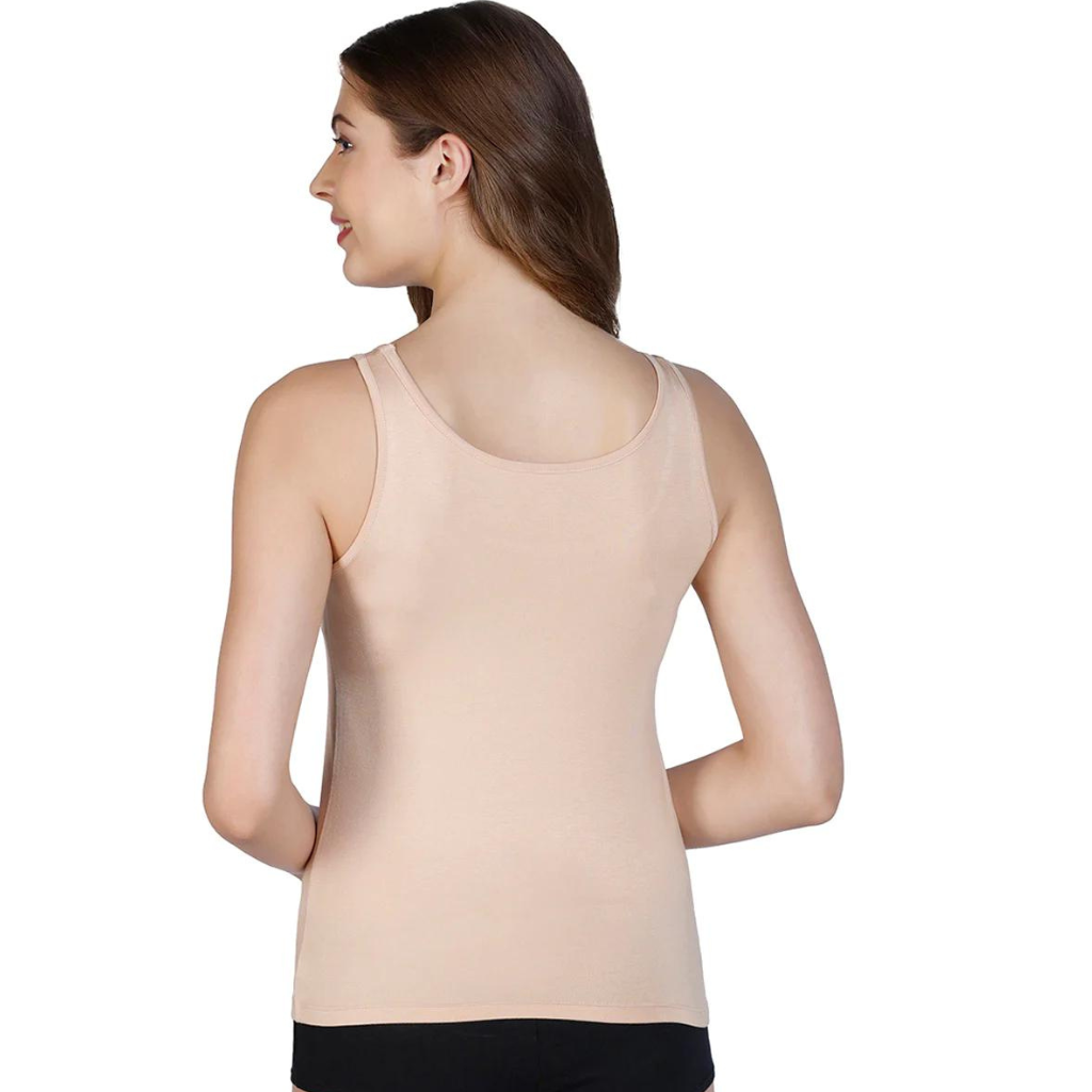 AMANTE LIN77101 Broad Straps Body Hugging Modal Vest