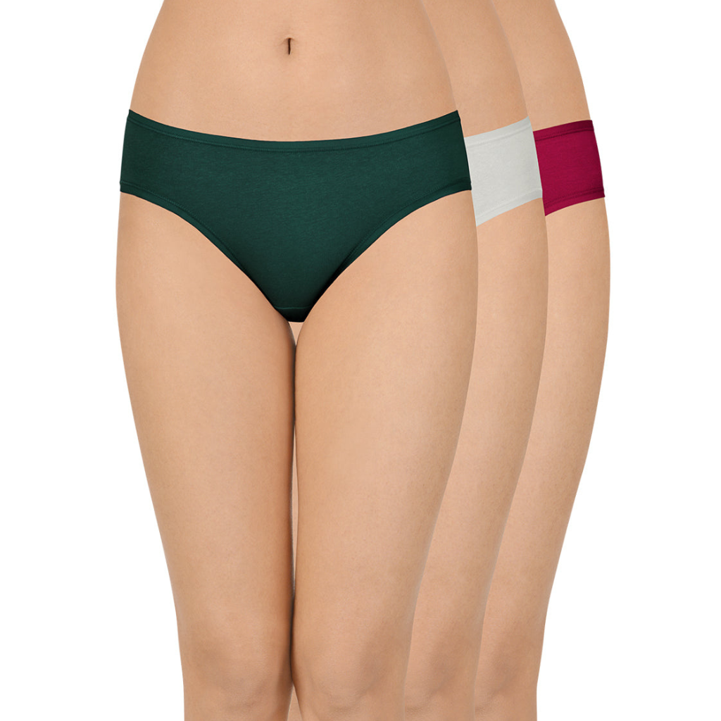 AMANTE-EK151-C3 Assorted Low Rise Bikini (Pack of 5)