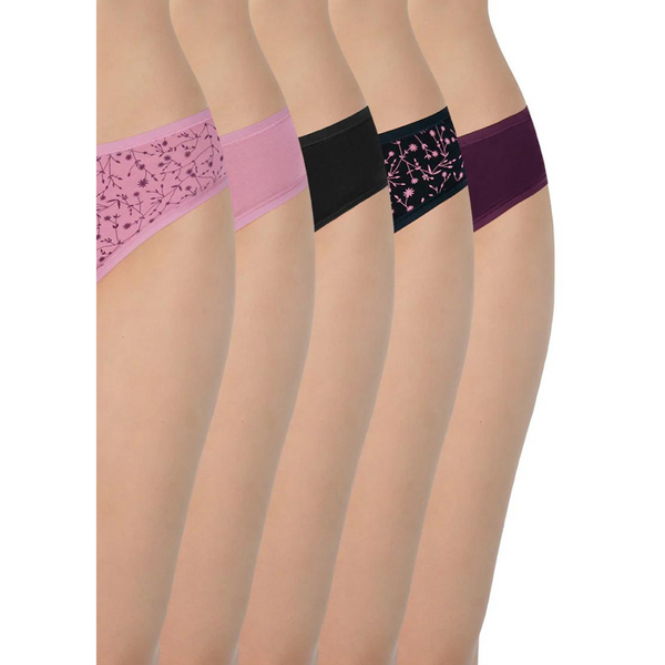 AMANTE PPK35302 Assorted Low Rise Bikini Panty (Pack of 5)