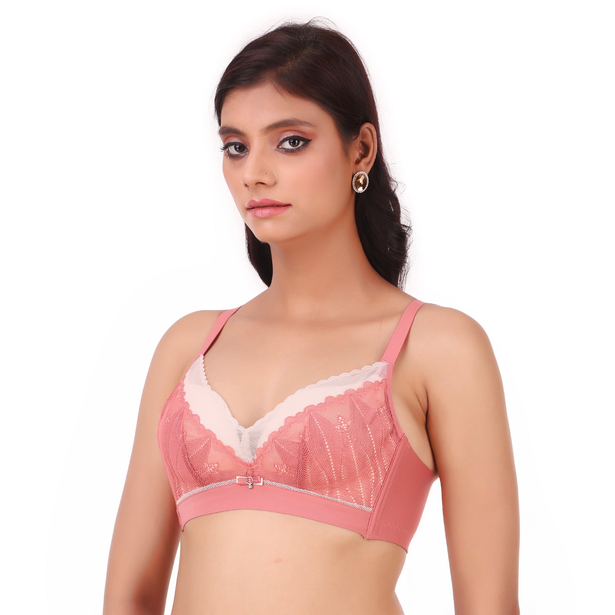 Baby Pink Lace Flirty Bra and Panty Set – Risette Lingerie