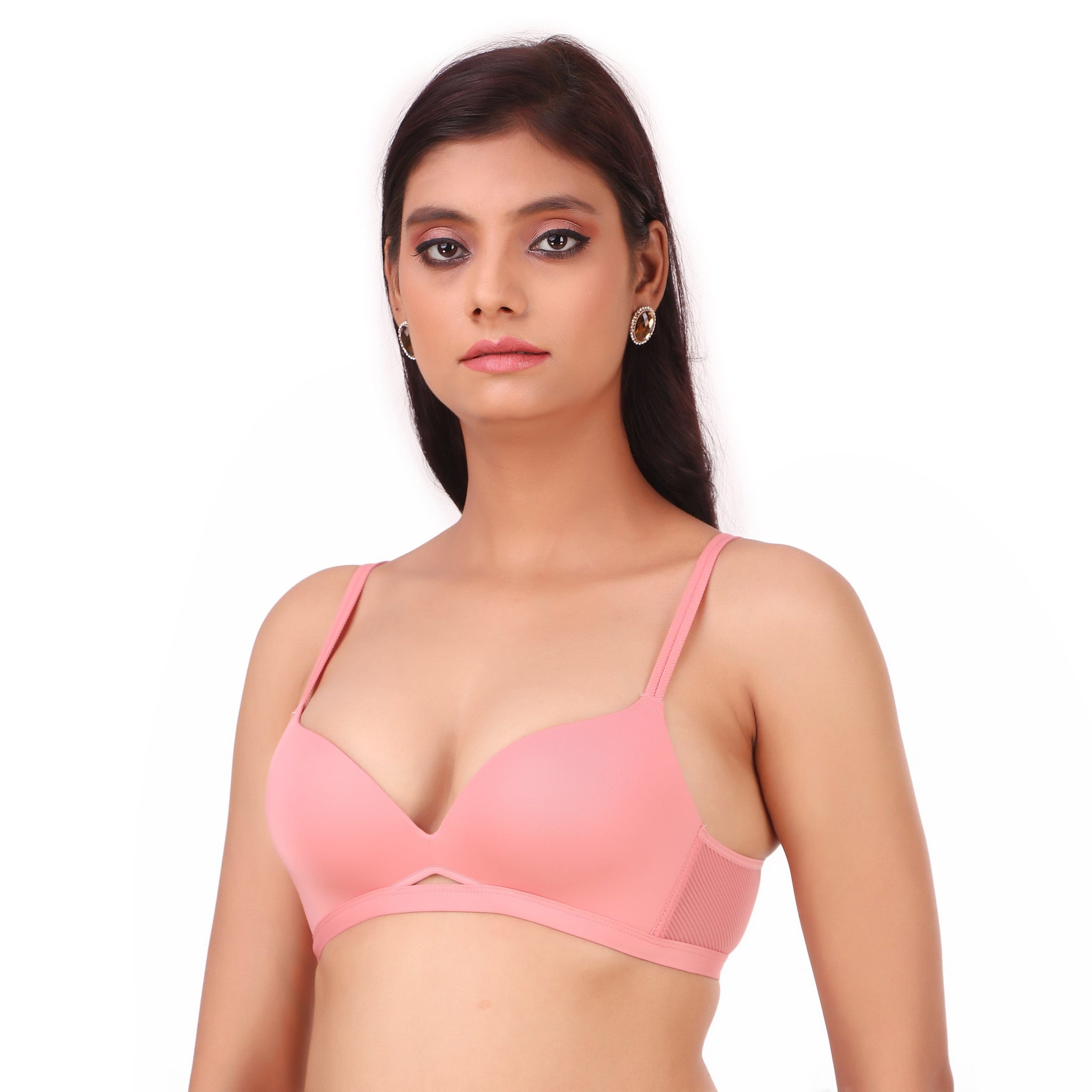 AXTZH-XBRA135 Regular Non- Wired Medium Coverage T-Shirt Bra and Panty Sets