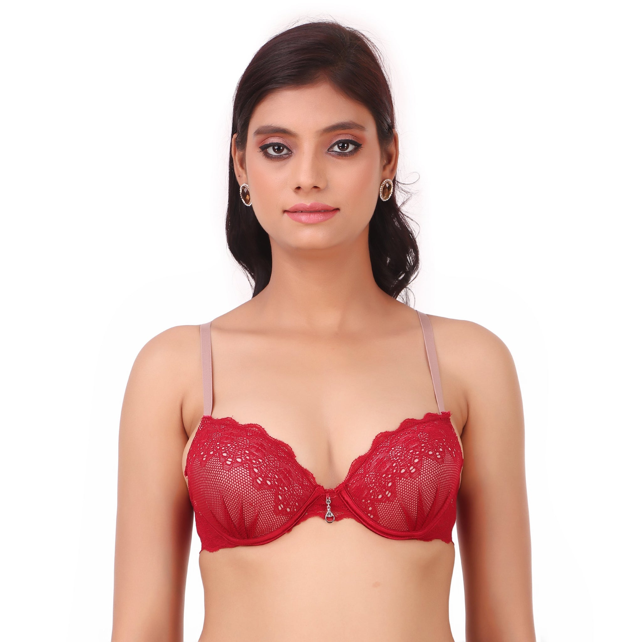 AXTZH-XBRA138 Sensual Stir Padded Wired 3/4th Coverage Lace Bra