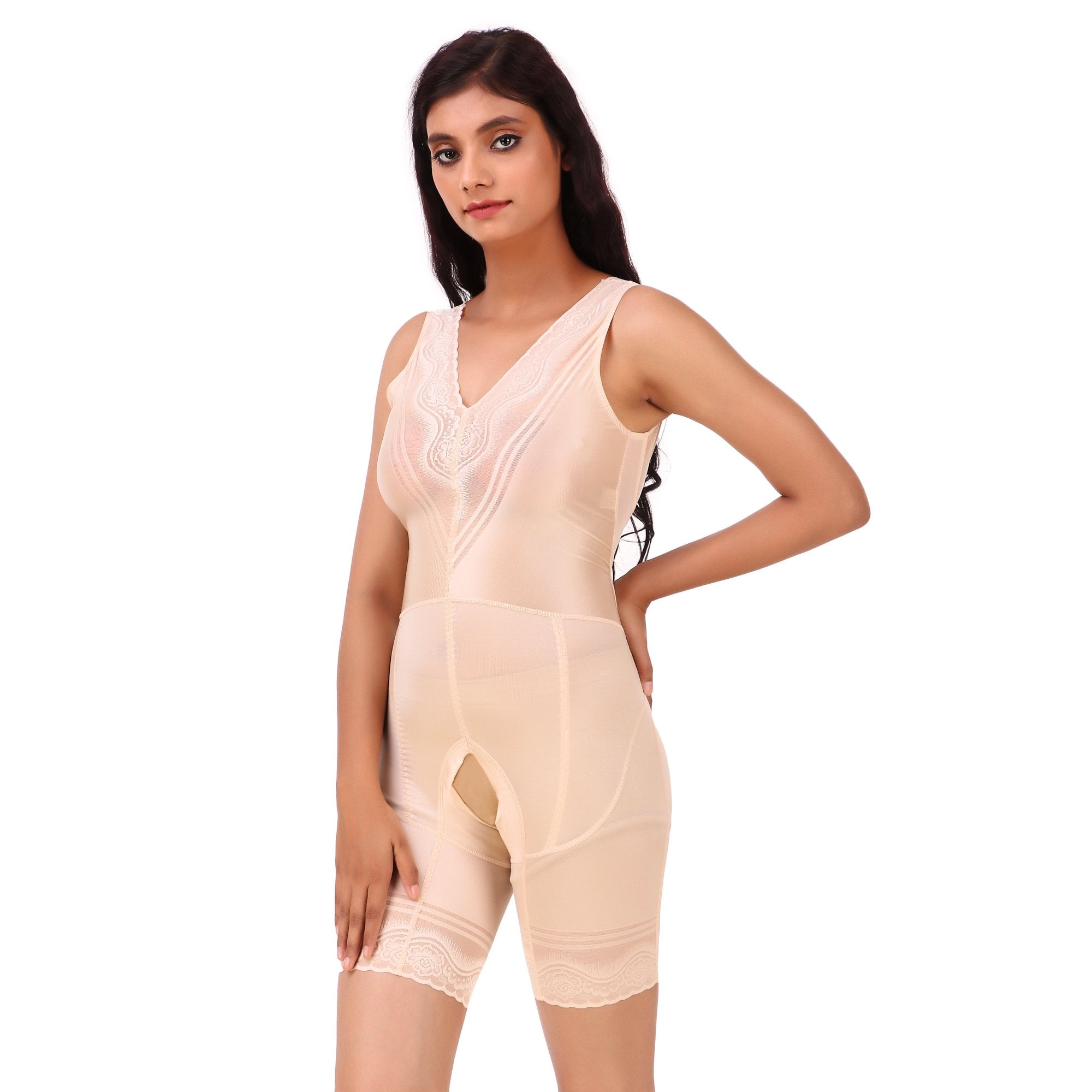 AXTZH-XCORSET3309 Women Lace Bodysuits Sleeveless Bodysuit Slimmer Shapewear