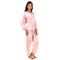 Smooth satin Pyjamas with soft lace Set