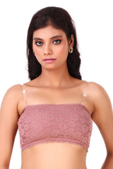 AXTZH-XTUBE013 Rose Sexy Lady Seamless Solid Underwear Stretch Boob Tube Top Women Strapless Bandeau wrapped chest Bra